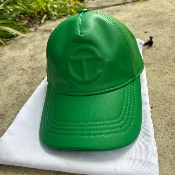 BNWT Telfar Vegan Logo Embossed Hat, Green - Picture 4 of 9